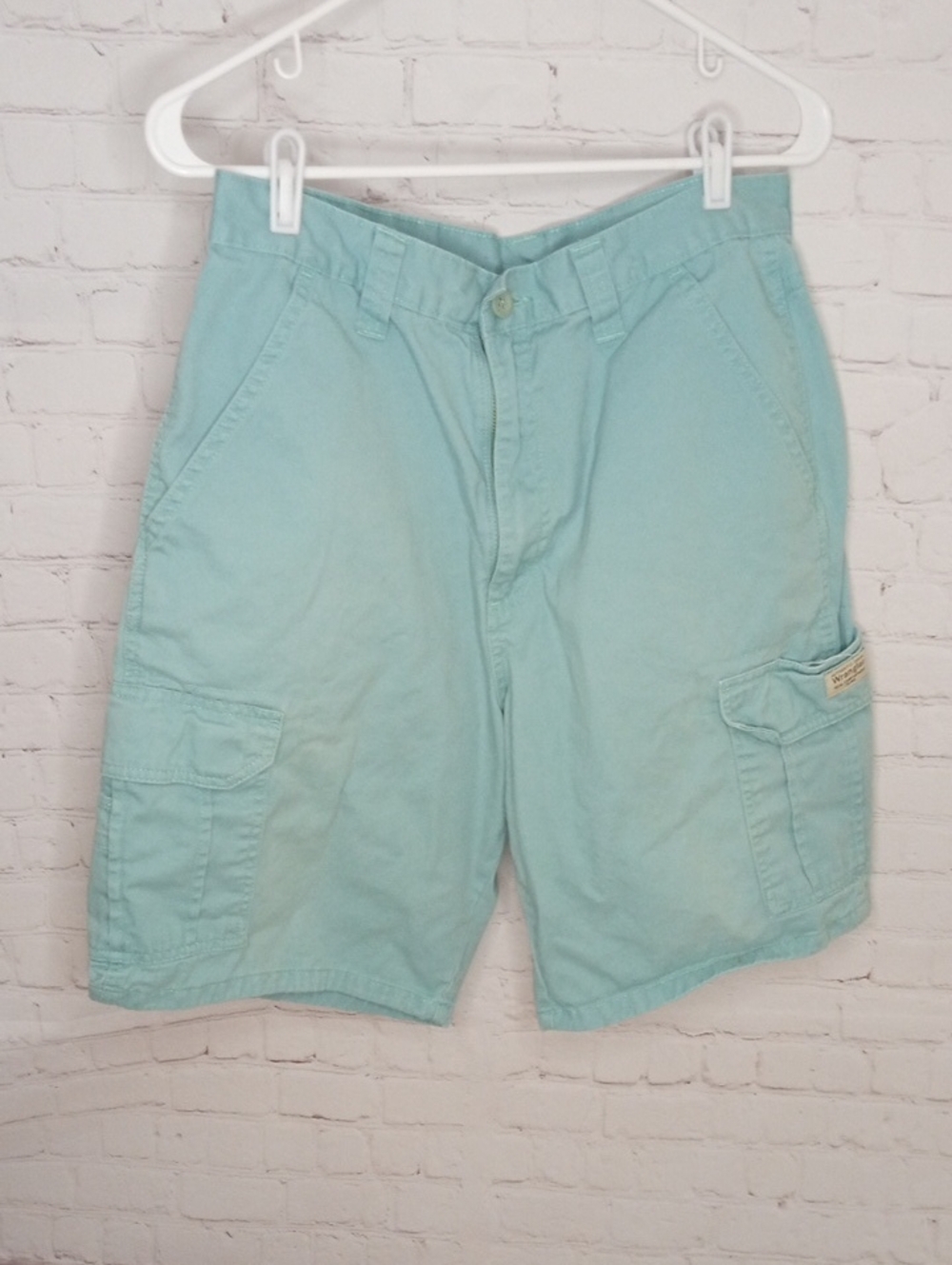 Wrangler Light Aqua Cargo Shorts